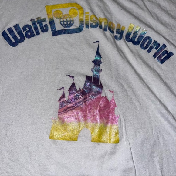 Cinderella Castle Ringer Tshirt White Magic Kingdom Disney Parks XXL 2X - Picture 2 of 3